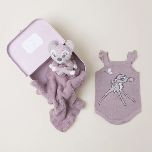 New Infant Set BAREFOOT DREAMS COZYCHIC Disney Bambi Gift Set 3-6 M Rose